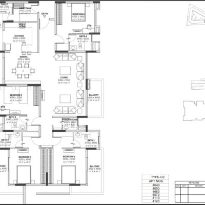 sobha-saptrang-4-bedroom-floor-plan