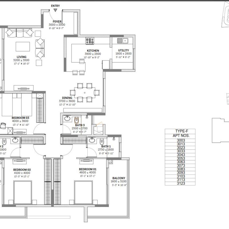 Sobha Saptrang Master Layout & Floor Plans Jakkasandra Koramangala