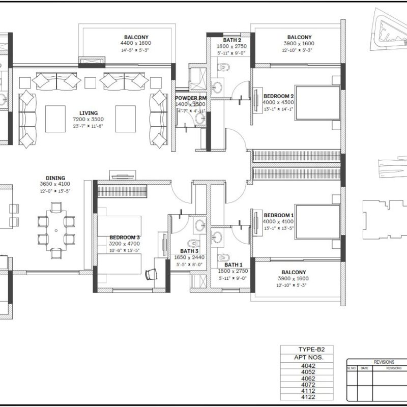 Sobha Saptrang Master Layout & Floor Plans Jakkasandra Koramangala